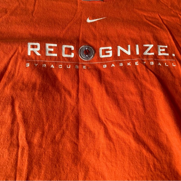Vintage Nike T Shirt Mens L Syracuse University Basketball 90s Made In USA - Picture 4 of 7